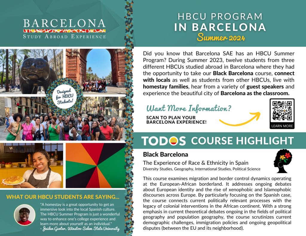 CEP HBCU Consortium Black Barcelona